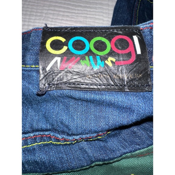 COOGI Jeans Mens 34 Colorful Accent Stitch Pockets Denim Streetwear - Picture 1 of 7